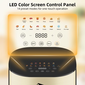 Friteuza cu aer cald Uten Dual Blaze 55L 14 programe ecran LED functie start intarziat - Img 4