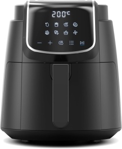 Friteuza cu aer Midea MF-CN40C2 4L friteuza cu aer fara ulei 1500W 8 moduri de gatit preprogramate 35-200degC coacere prajit gratar dezghetare alarma  - Img 1