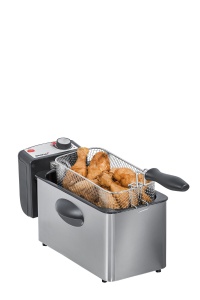 Friteuza Steba DF 180 din otel inoxidabil sistem de incalzire profesional 3 L metalic - Img 3