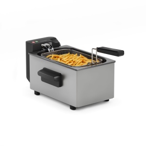 Friteuza Tristar din otel inoxidabil, capacitate 3L, control temperatura pana la 190degC, zona rece, piese sigure pentru masina de spalat vase, carcasa Cool Touch, usor de curatat, FR-9326 - Img 1