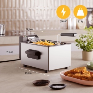 Friteuza Tristar FR-9326, 3L, 2000W, Cool-Touch, Temperatura reglabila - Img 2