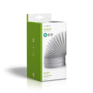 Furtun PVC Nedis 100 mm, 6 m, flexibil, alb pentru ventilatie si uscatoare - Img 4