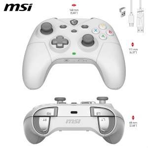 Gamepad wireless MSI FORCE GC300, conectivitate tripla, alb, autonomie 20 ore - Img 8