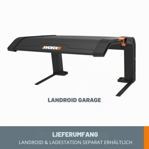 Garaj pentru robot de taiat iarba Worx WA0810, protectie UV, acces usor, gri - Img 7