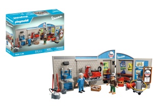 Garaj Vespa PLAYMOBIL 71620 cu Hebebuhne, 88 Piese, pentru 5 Ani