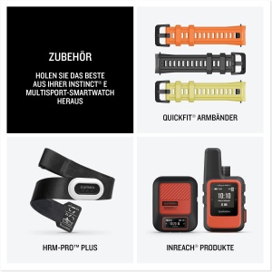 Garmin Instinct E 45mm - Ceas inteligent GPS rezistent la apa, cu design robust, cu afisaj de 1,2" pentru exterior, alergare, ciclism si multe altele - cu masurarea ritmului cardiac, navigare precisa si numeroase functii inteligente - Img 7