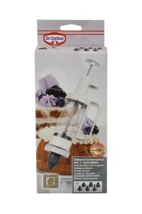 Garnierspritze Dr Oetker Einhand 200ml 6 Tipe Topping Ergonomic Alb - Img 4