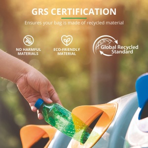 Geanta ecologica pentru laptop Trust Atlanta din material reciclat de pana la 15,6 inci, geanta sustenabila cu curea de umar si buzunare pentru depozitare, pentru calatorii, afaceri, birou, scoala - Negru - Img 5