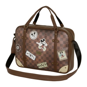 Geanta laptop Disney Micky Maus, maro, 42 x 30 cm, cu curea si manere
