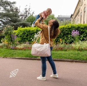 Geanta multifunctionala Badabulle Pocketstyle 23L crem accesorii incluse - Img 2