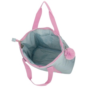 Geanta pentru laptop Joumma Bags Mickey Minnie Kisses, 45.5 cm, albastra - Img 5