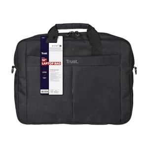 Geanta pentru laptop Trust Primo 16 inch, geanta cu curea de umar, geanta cu captuseala interioara pentru protectie, geanta de umar pentru calatorii, afaceri, birou, scoala - negru - Img 12