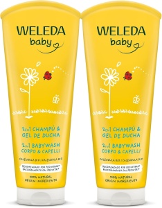 Gel de dus pentru bebelusi Weleda cu calendula 2in1, 2 x 200 ml