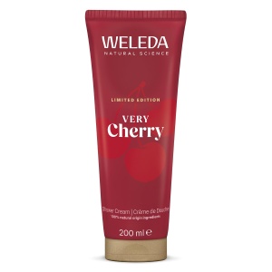 Gel de dus WELEDA Bio Very Cherry 200ml cu parfum de visine, vegan