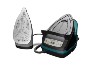 Generatorul de abur Rowenta DG7623 Compact Steam Pro | Presiunea pompei de 6,3 bar | Explozie: 325 g/min | rezervor de apa detasabil de 1,1 litri | Varf de precizie | Albastru/Negru - Img 3