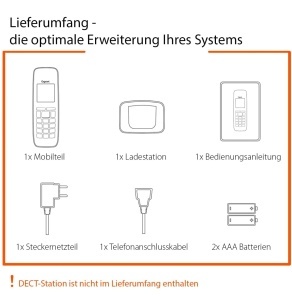Gigaset C575HX - receptor DECT cu suport de incarcare - compatibil Fritzbox - telefon fara fir pentru router si baza DECT - afisaj color TFT mare, negru [versiunea germana] [Fara baza] - Img 6