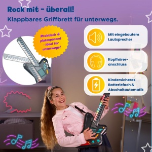 Gitara electrica interactiva VTech Kidi Guitar Superstar cu LED-uri - Img 5