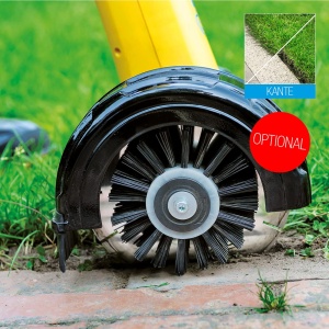 Gloria MultiBrush li-on - Perie multifunctionala fara fir / indepartarea buruienilor, poate fi folosita ca curatator de piatra, lemn, mortar, masina de tuns iarba, scarificator, aerator de gazon, set de 2 atasamente, fara baterie - Img 5