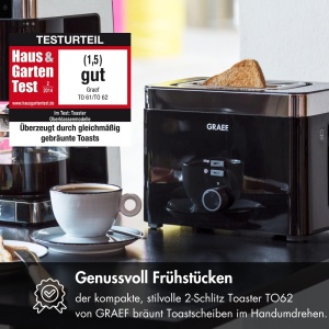 GRAEF. 2-Prajitor de paine Scheiben TO 62, schwarz - Img 3