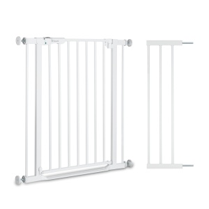 Gratar de siguranta Hauck Clear Step 2, extensie 21cm, alb, pentru usi si scari