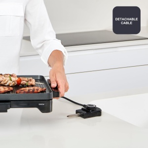 Gratar electric BLACKDECKER BXGB2200E, 2200W, suprafata 49x27 cm, antiaderent - Img 7
