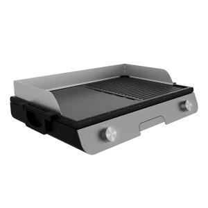 Gratar electric Cecotec PerfectRoast 3000 Inox, 3000 W, suprafata mixta, termostat reglabil