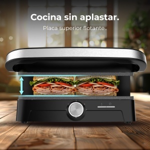 Gratar electric Cecotec RocknGrill 2000, 2000W, deschidere 180, antiaderent - Img 9