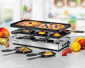 Gratar electric Raclette ROMMELSBACHER RCP 1800, 8 persoane, 2 m cablu - Img 3