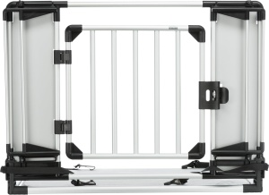 Gratar universal pentru caini Trixie - ajustabil 94-114 cm, cu usa si covor antiderapant - Img 3