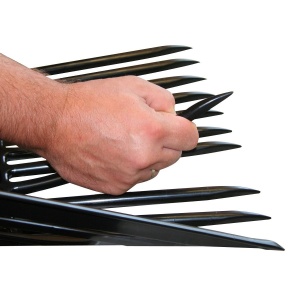 Grebla pentru gunoi Kerbl din plastic ABS, 13 dinti, ergonomica - Img 2