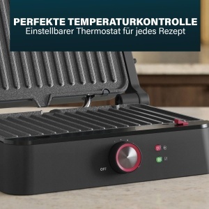 Grill Contact Princess 1500 W, 180 Deschidere, Placi Detasabile, Inox - Img 6