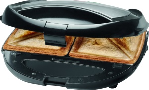 Grill Electric Bomann STWA 1364 CB, 650W, cu Placi Interchangeabile, Inox - Img 3