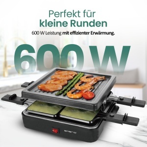 Grill electric Emerio RG-120656, 4 tigai, 600W, antiaderent, negru - Img 2