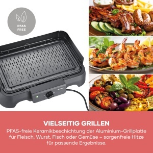Grill electric Severin PG 8595, 2000W, 39x23cm, negru - Img 5
