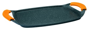 Grill IBILI Basic Stone 28 cm Silikon NegruPortocaliu