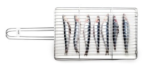Grill pentru Sardine si Oktopus IBILI 30x20 cm, Inox 18, Ergonomic - Img 2