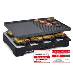Grill Raclette Cloer 6446 cu 8 Tavi, Placa Aluminiu, 1200W - Img 2