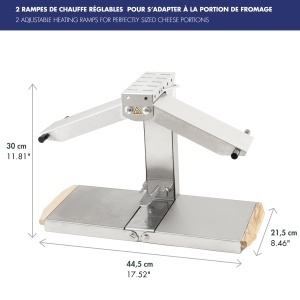 Grill Raclette Louis Tellier Breziere Signature Inox 1-6 Persoane Functie Reglare Inaltime - Img 4