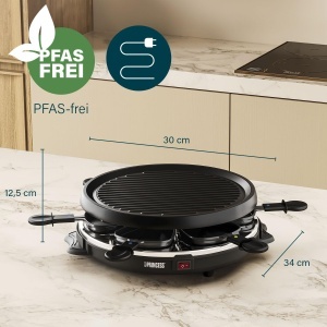Grill Raclette Princess 162725, 2-6 persoane, 800 W, negru - Img 2