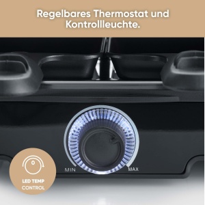 Grill Raclette Severin RG 9670, 8 persoane, 1400 W, negru - Img 6
