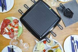 Grill Raclette Steba RC 3 Plus, 8 Pfannchen, Wendabil, Emailliat - Img 3