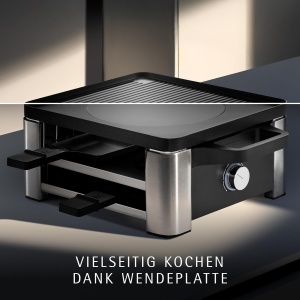 Grill Raclette WMF Lono pentru 4 Persoane, Cromargan, 870W, Antiaderent - Img 2