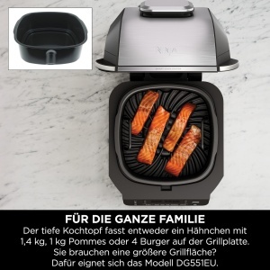 Grill si Friteuza Ninja 5-in-1 EG351EU 57L Termometru Digital NegruArgintiu - Img 5
