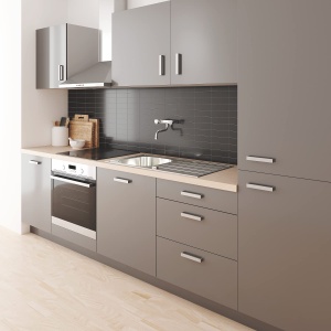 GROHE Costa robinet de bucatarie montat pe perete robinet de bucatarie gama pivotanta 360deg izolat termic robinet chiuveta cu manere metalice crom 31 - Img 5