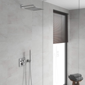 GROHE Grohtherm Smartcontrol - Termostat pentru sistem de dus si dus (2 supape de inchidere, design ultraplat, rozeta metalica de perete), crom, 29124000, patrat - Img 3