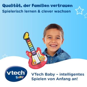 Guitarita Electrica VTech Baby Rockstar cu 4 Moduri de Joc, Bilinguala - Img 6