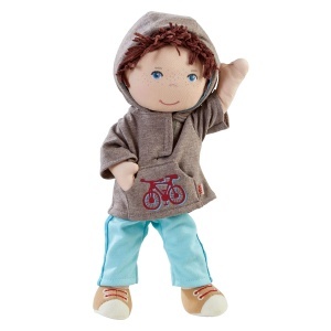 HABA Doll Lian - Papusa moale de carpa 30 cm ideala pentru bebelusi si copii mici lavabila si usor de imbracat si de scos de la 18 luni - 1302109001 - Img 2