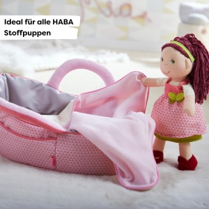 HABA Puppentragetasche Rosarot 1305072001 Geanta si Patut pentru Papusi Roz - Img 4