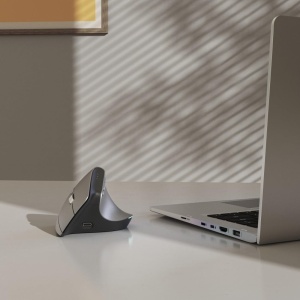 Hama EWM-700R Mouse Vertical Ergonomic BluetoothFrecventa 24 GHz Gri - Img 7