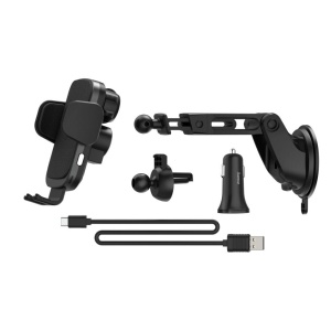 Hama FC10 Motion 10W Suport pentru telefon auto cu inductie (QI-Charge, incarcator auto cu inductie wireless, ultra-rapid) argintiu/negru - Img 3